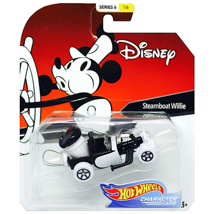 Disney Hot Wheels Steamboat Willie Character Car,