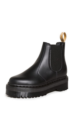 Dr. Martens Women's V 2976 Quad Chelsea Boot, Blac