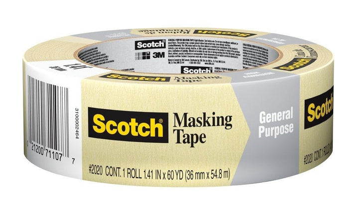 Scotch 36-Rolls of .94" x 60 Yds 3M 2020-24AP Tan