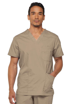 Dickies mens Signature V-neck medical scrubs shirt