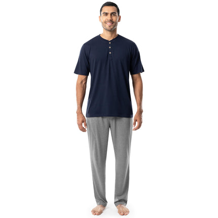 Fruit of the Loom Men's 2-Piece Jersey Knit Pajama