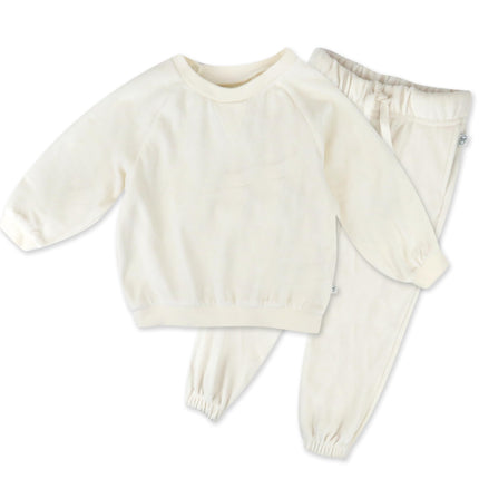 HonestBaby Velour Pullover Hoodie and Zip Front Sw