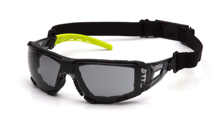 Pyramex Fyxate Safety Glasses Gray Lens H2MAX AF w