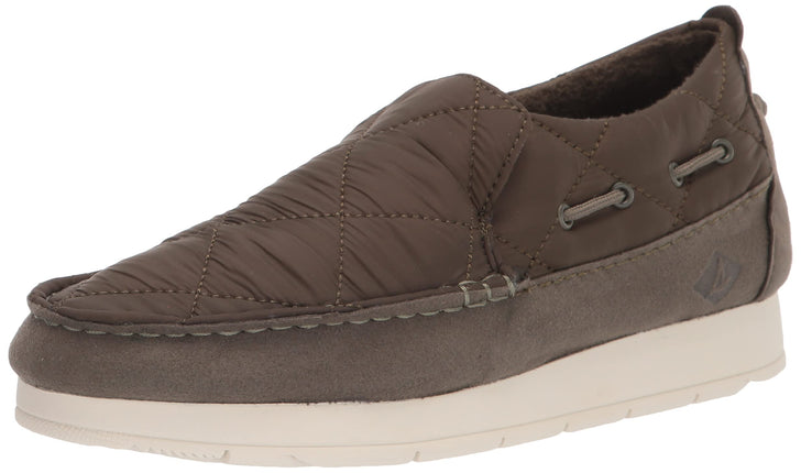 Sperry Men's Moc-Sider Moccasin, Olive Nylon, 11