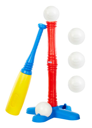 little tikes T-Ball Set, Red, 5 Balls, for Toddler