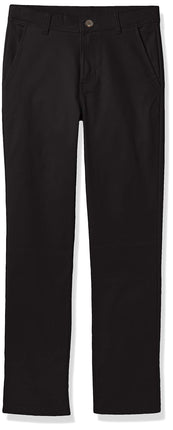 Nautica Boys' Flat Front Stretch Twill Chino Khaki