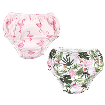 Hudson Baby Unisex Baby Swim Diapers, Flamingo Tro