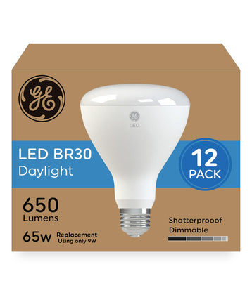 GE LED Light Bulbs, 65 Watt, Daylight, BR30 Indoor