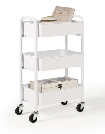 SunnyPoint 3-Tier Delicate Compact Rolling Metal S
