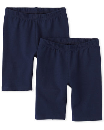 The Children's Place Girls' Solid Bike Shorts, Tid