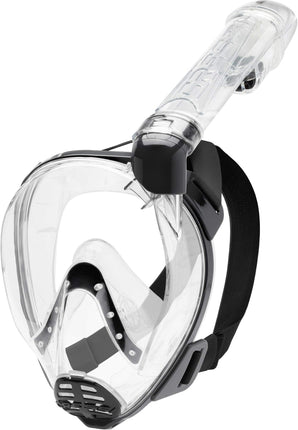 Cressi Baron Full Face Masks, Clear/Black, M/L