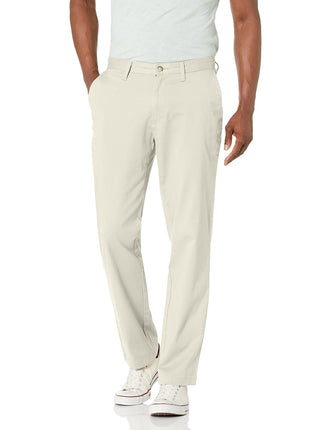 Nautica Men's Classic Fit Flat Front Stretch Solid