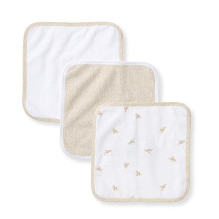 Burt's Bees Baby 3 Pack Infant Washcloths, 100% Or