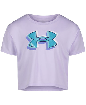 Under Armour Girls Short Sleeve Shirt, Crewneck, L