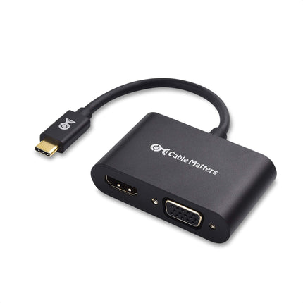 Cable Matters Aluminum USB C to HDMI VGA Adapter f