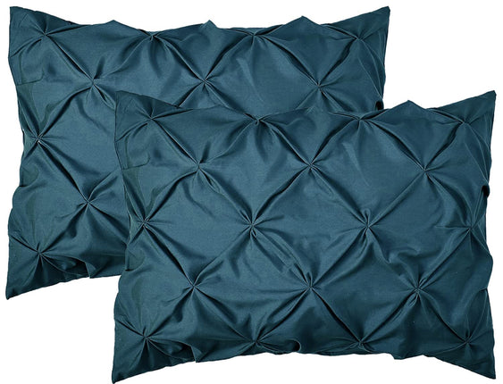 Elegant Comfort 2-Pack Sham Set Pinch Pleat Design
