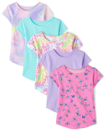 The Children's Place Girls' Short Sleeve Graphic H