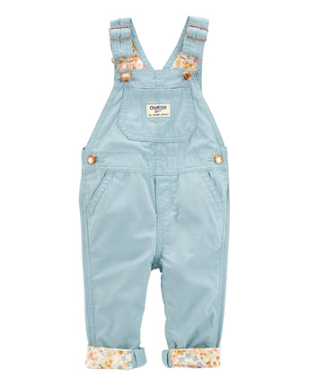 OshKosh B'Gosh Girls' World's Best Overalls, Flowe