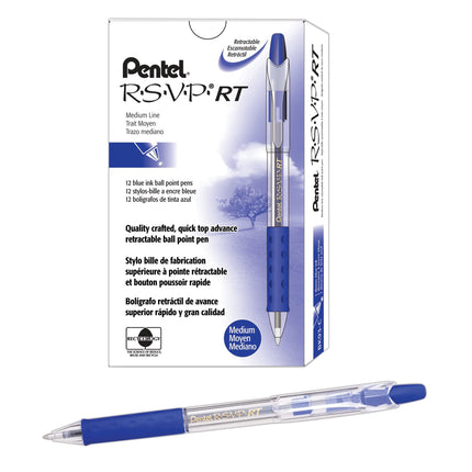 Pentel® R.S.V.P.® RT Retractable Ballpoint Pens, M