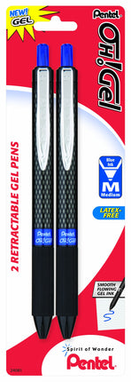 Pentel Oh! Gel Retractable Gel Pen, 0.7mm, Blue In
