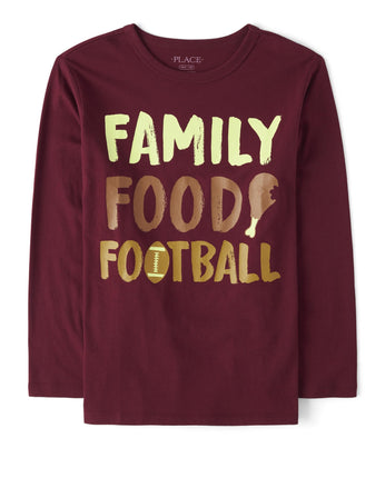 The Children's Place Boys' Thankful Graphic Long S