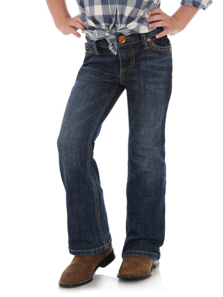 Wrangler Girls' Little Retro Stretch Boot Cut Jean
