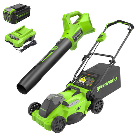 Greenworks 40V 16" Brushless Cordless (Push) Lawn