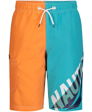 Nautica Boys' Swim Trunk with UPF 50+ Sun Protecti