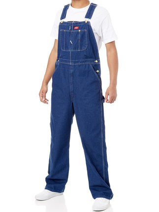 Dickies Men's Bib Smooth Straight Dungarees, Blue