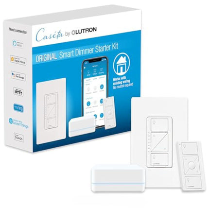 Lutron P-BDG-PKG1W Caseta Wireless Dimmer Kit with
