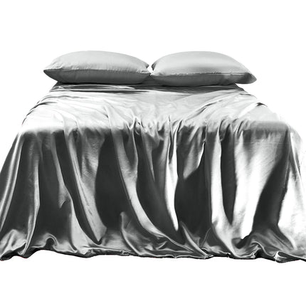 Elegant Comfort Luxurious 4-Piece Silky Satin Shee