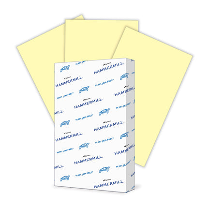 Multipurpose Paper, 20lb., 8-1/2"x14", Canary