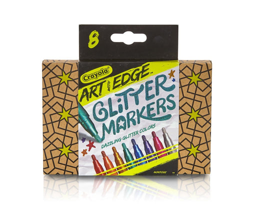 Crayola Art with Edge 8 Count Glitter Marker Novel