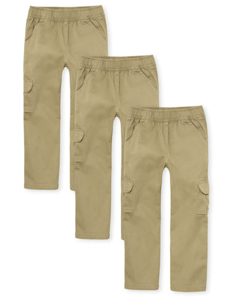 The Children's Place Boys' Pull on Cargo Pants, Fl