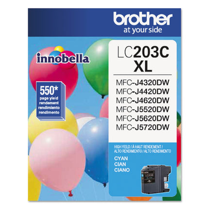 Brother Printer LC203C High Yield Ink Cartridge, C