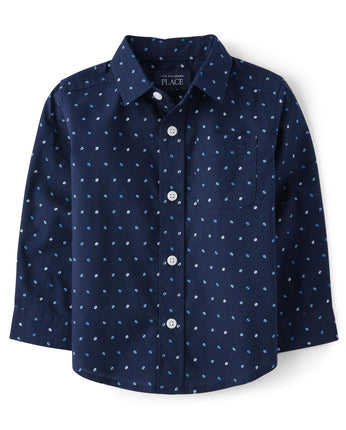 The Children's Place Baby Boys' and Toddler Poplin