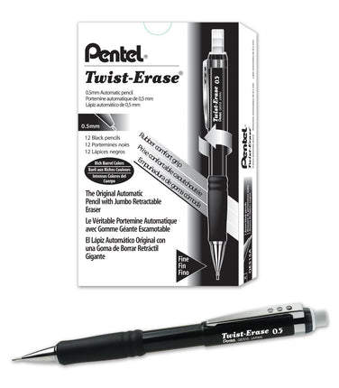 Pentel 0.5mm Twist Erase Mechanical Pencil (Pack o