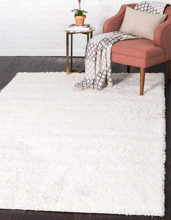 Unique Loom Solo Solid Shag Collection Area Rug- M