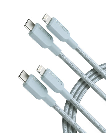 Anker 310 USB C to Lightning Cable(6FT,2Pack, Blue