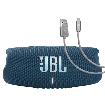 JBL Charge 5 (Blue) + Bundle with Case Logic Braid