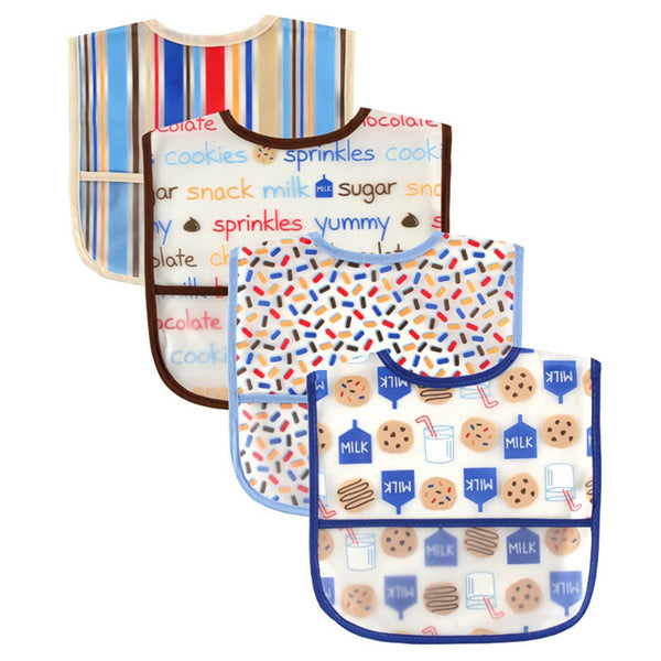 Luvable Friends Unisex Baby Waterproof PEVA Bibs,