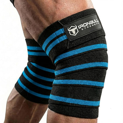 Iron Bull Strength Knee Wraps (1 Pair) - 80" Elast