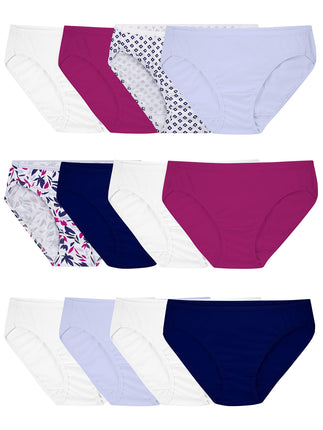 Fruit of the Loom Women's Assorted Cotton Bikini,