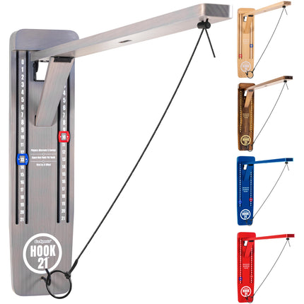 GoSports Hook 21 Wall Mounted Ring Swing Game with