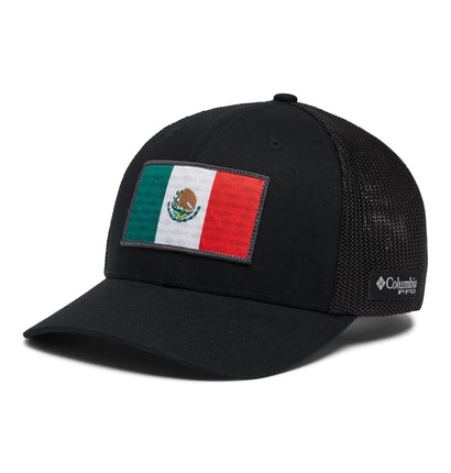 Columbia Unisex's PFG Mesh Ball Cap-High, Black/Bl