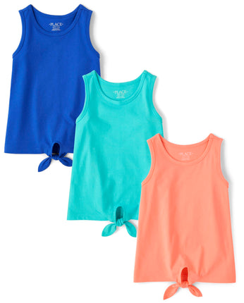 The Children's Place Girls' Sleeveless Tie Front T