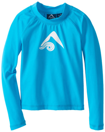 Kanu Surf Boy's Platinum Long-Sleeve Rashguard, Bl