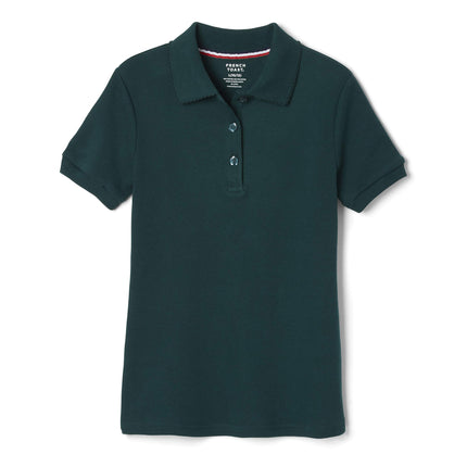 French Toast Plus Girls Short Sleeve Picot Collar