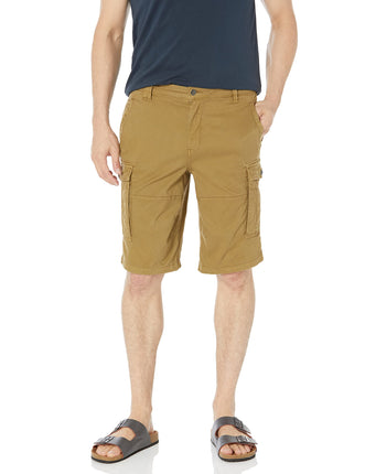 Buffalo David Bitton Men's Flat Front Short, Tanni