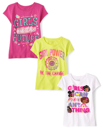 The Children's Place Girl Power Short Sleeve Graph